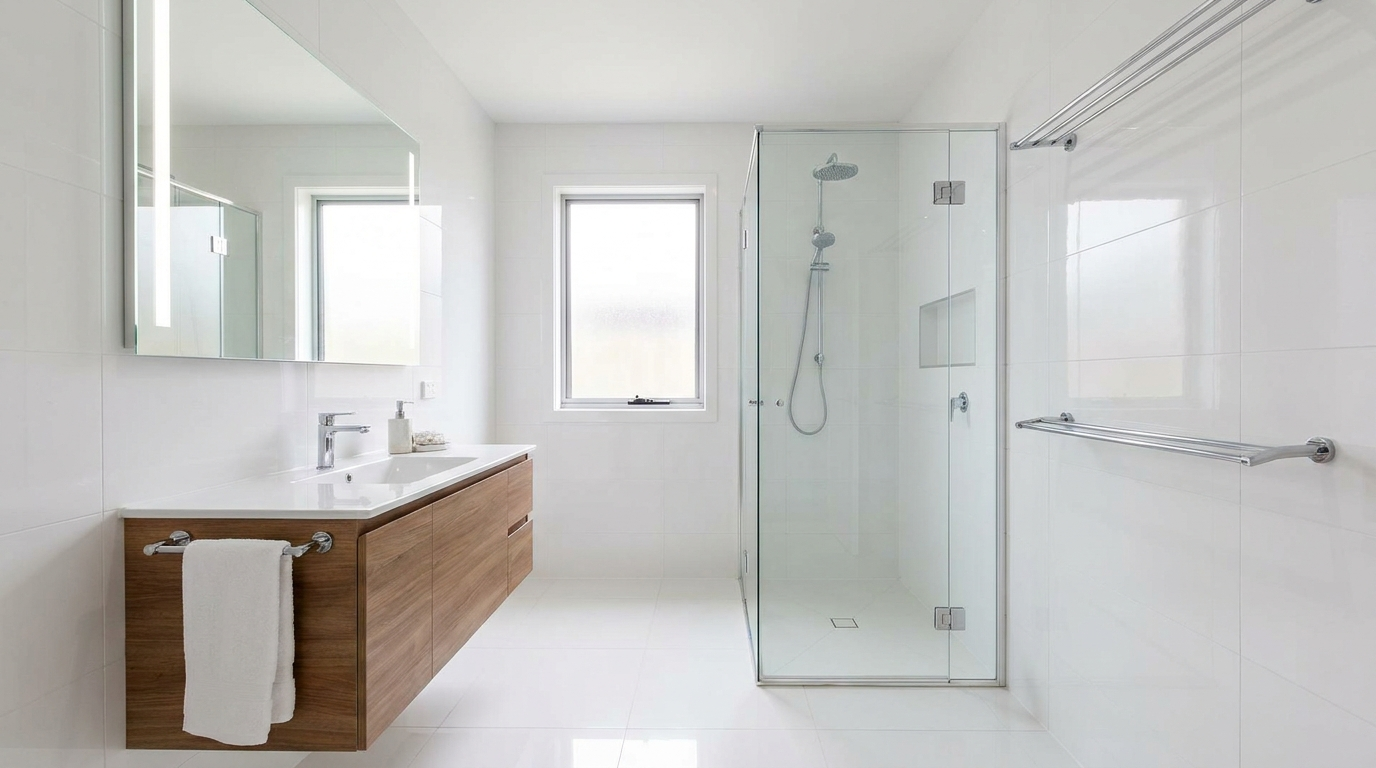 A bathroom installation by Leigh Wilson Plumbing and Gas
